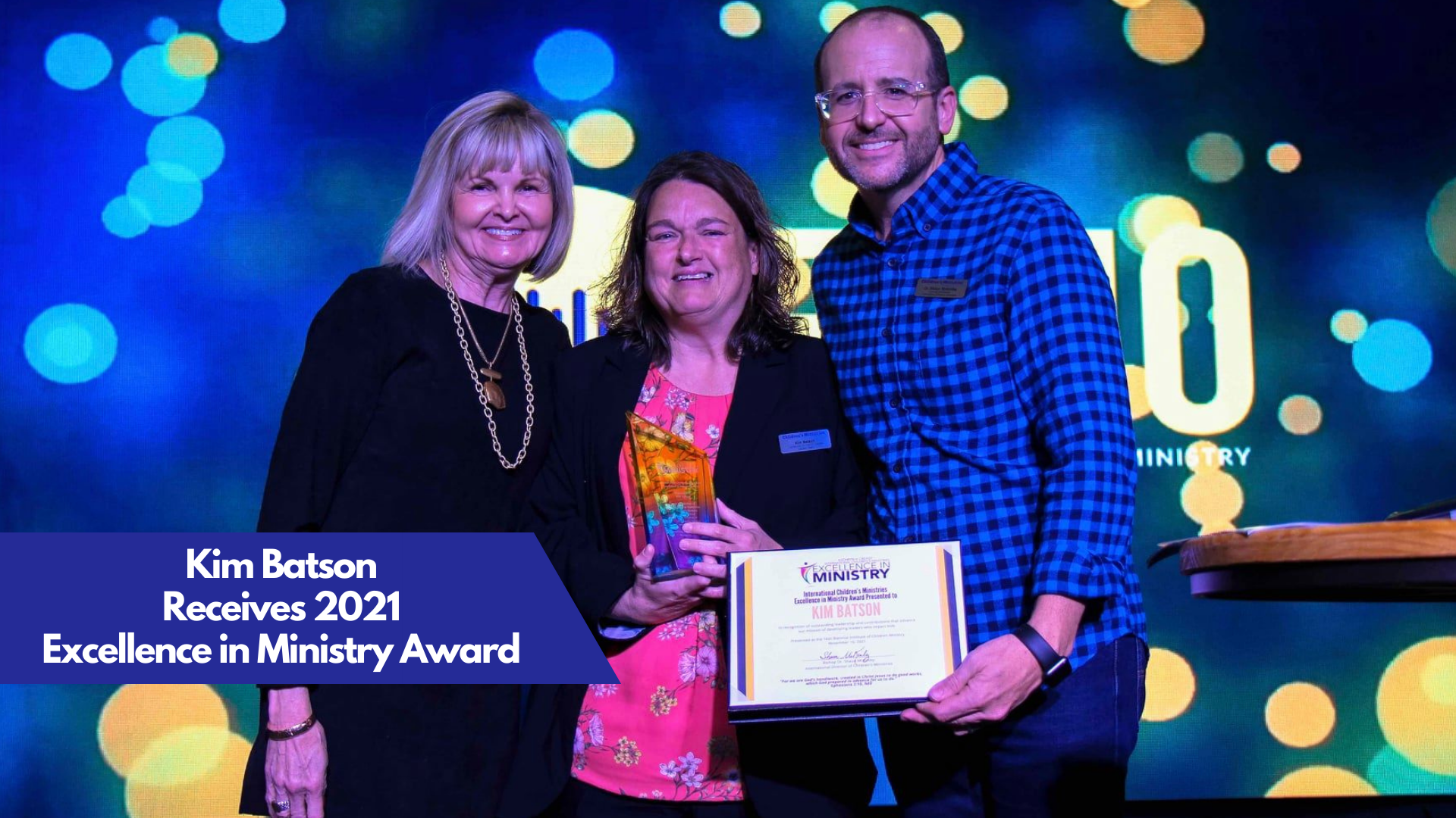 Kim Batson Recognized with 2021 Excellence in Ministry Award