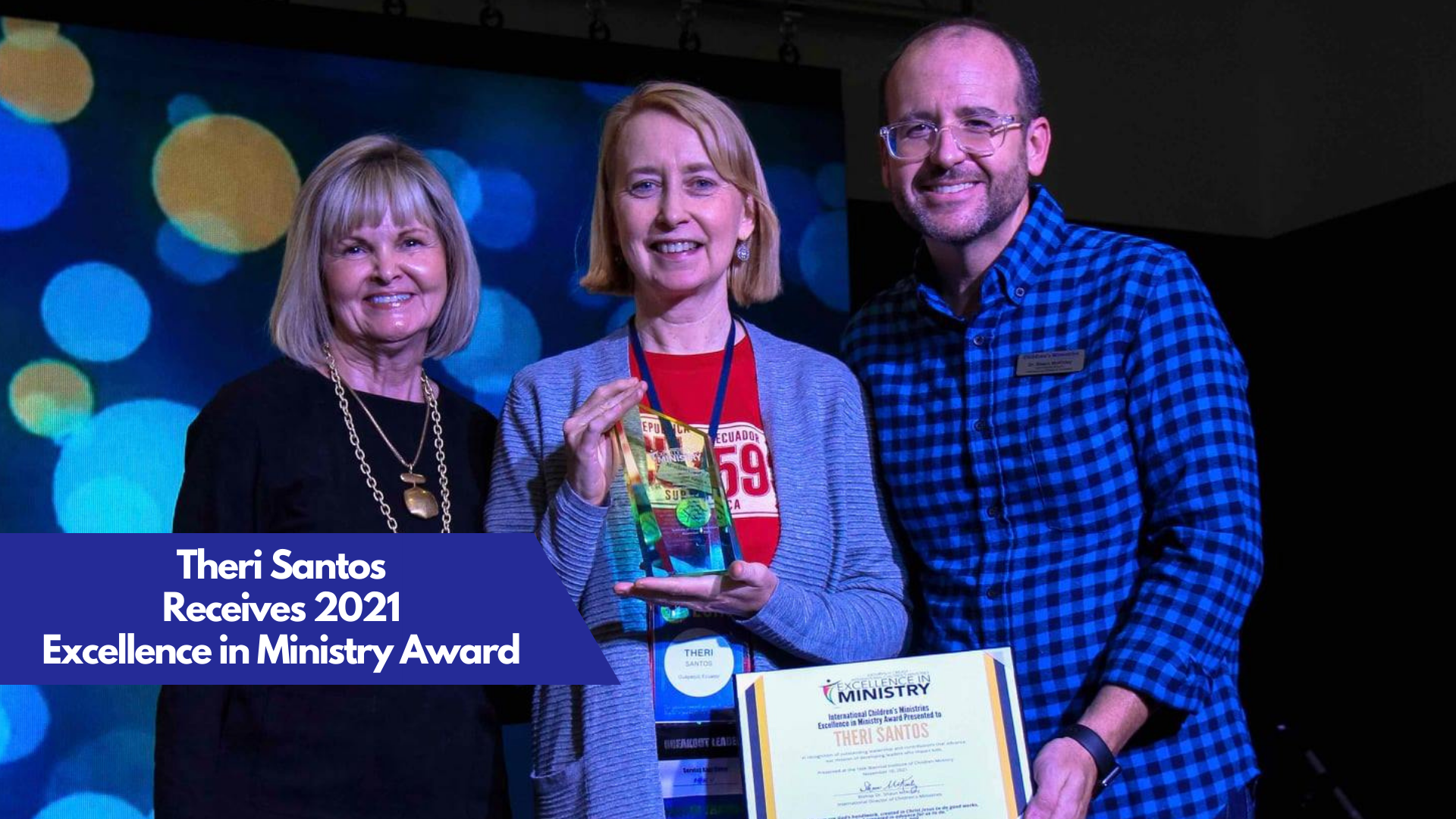Theri Santos Recognized with 2021 Excellence in Ministry Award